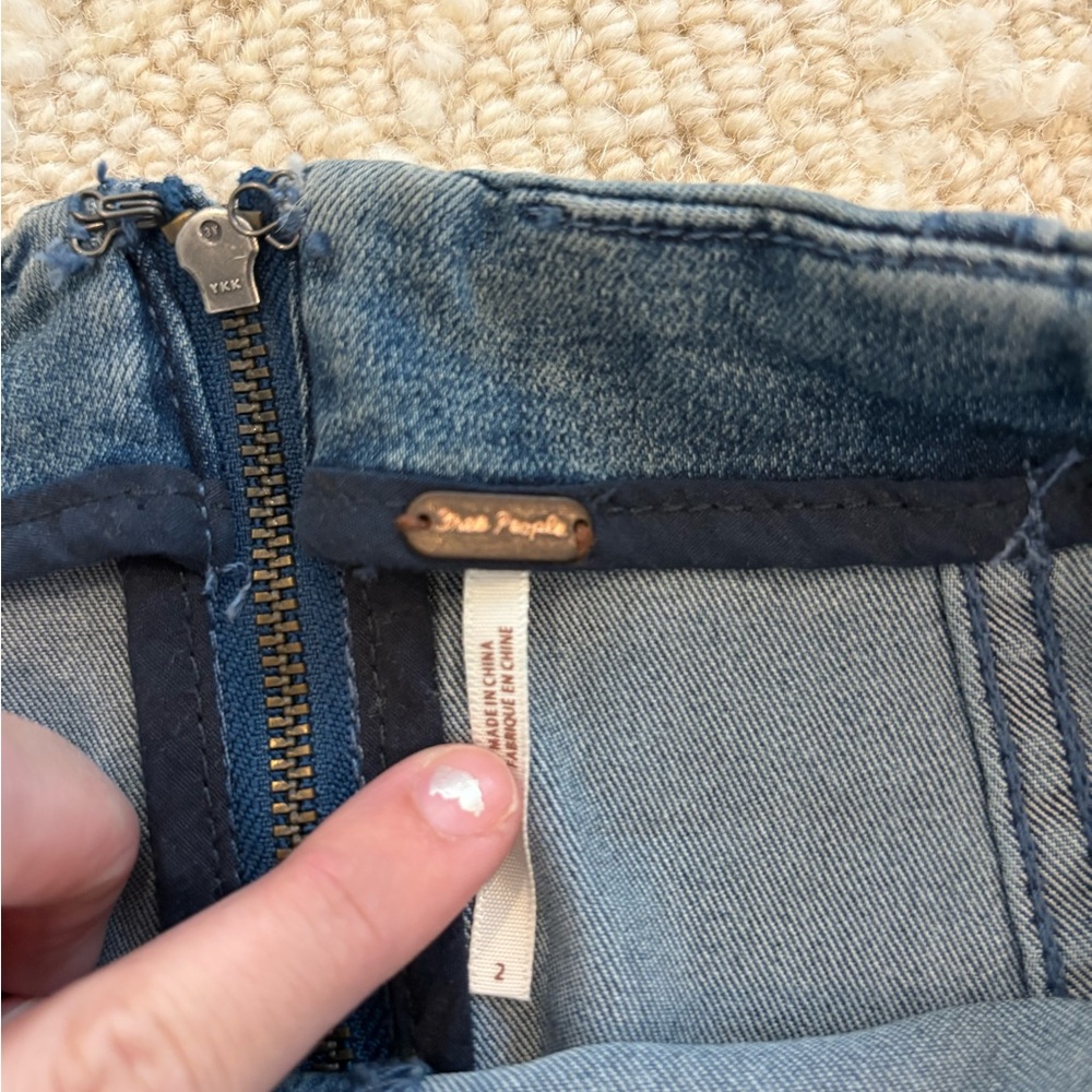 Free People Denim Blue Women's Skirt - Picture 3 of 5